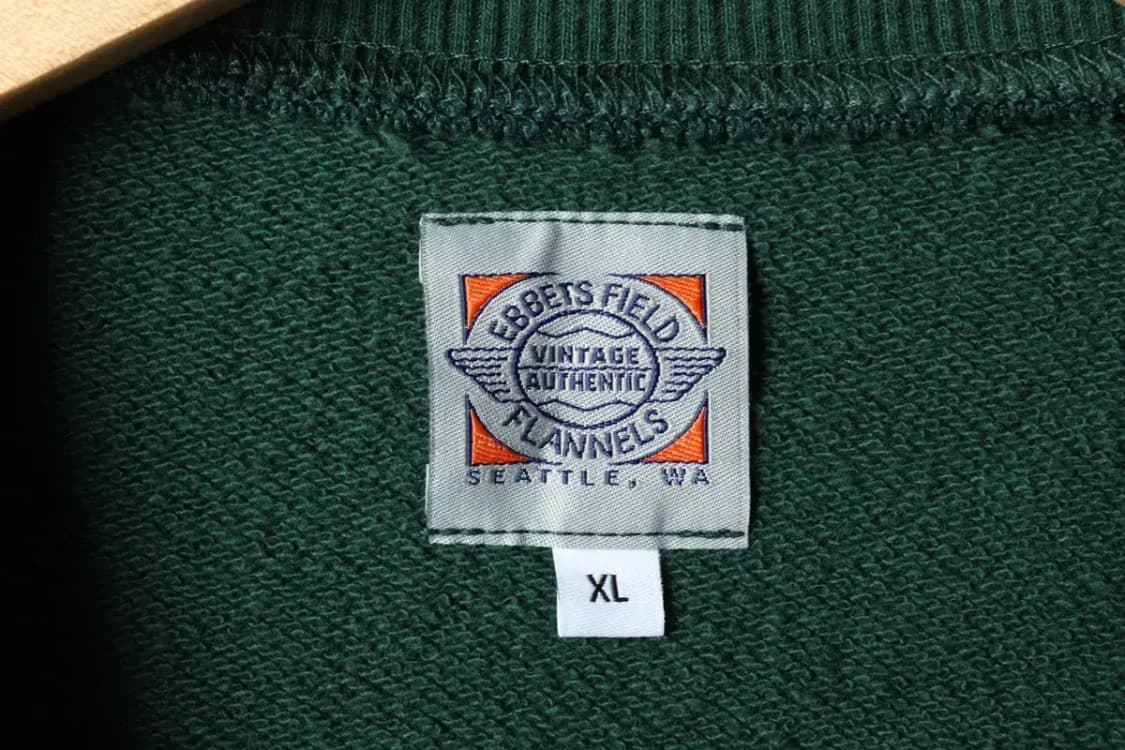 (XL) 이벳필드 맨투맨 티셔츠 그린 올드스쿨-16320 상품이미지7