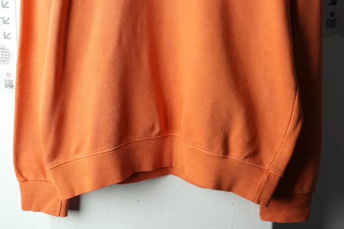 (XL) 트레블 맨투맨 티셔츠 피그먼트 주황 올드스쿨-16321 상품이미지4