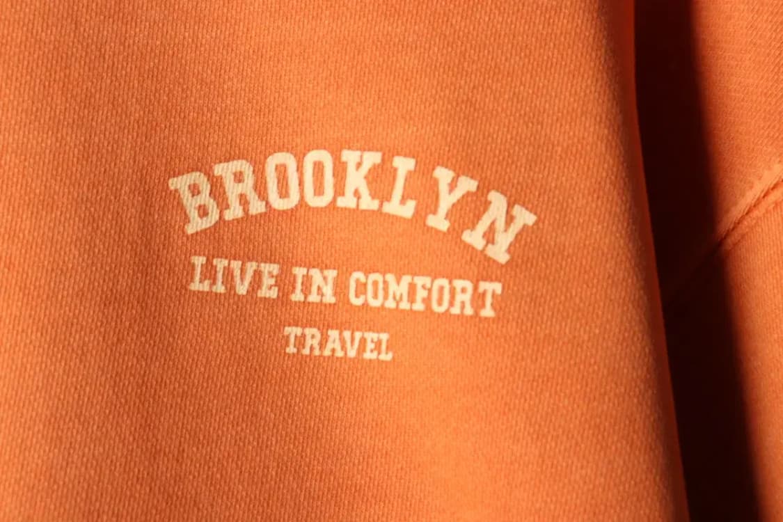 (XL) 트레블 맨투맨 티셔츠 피그먼트 주황 올드스쿨-16321 상품이미지5