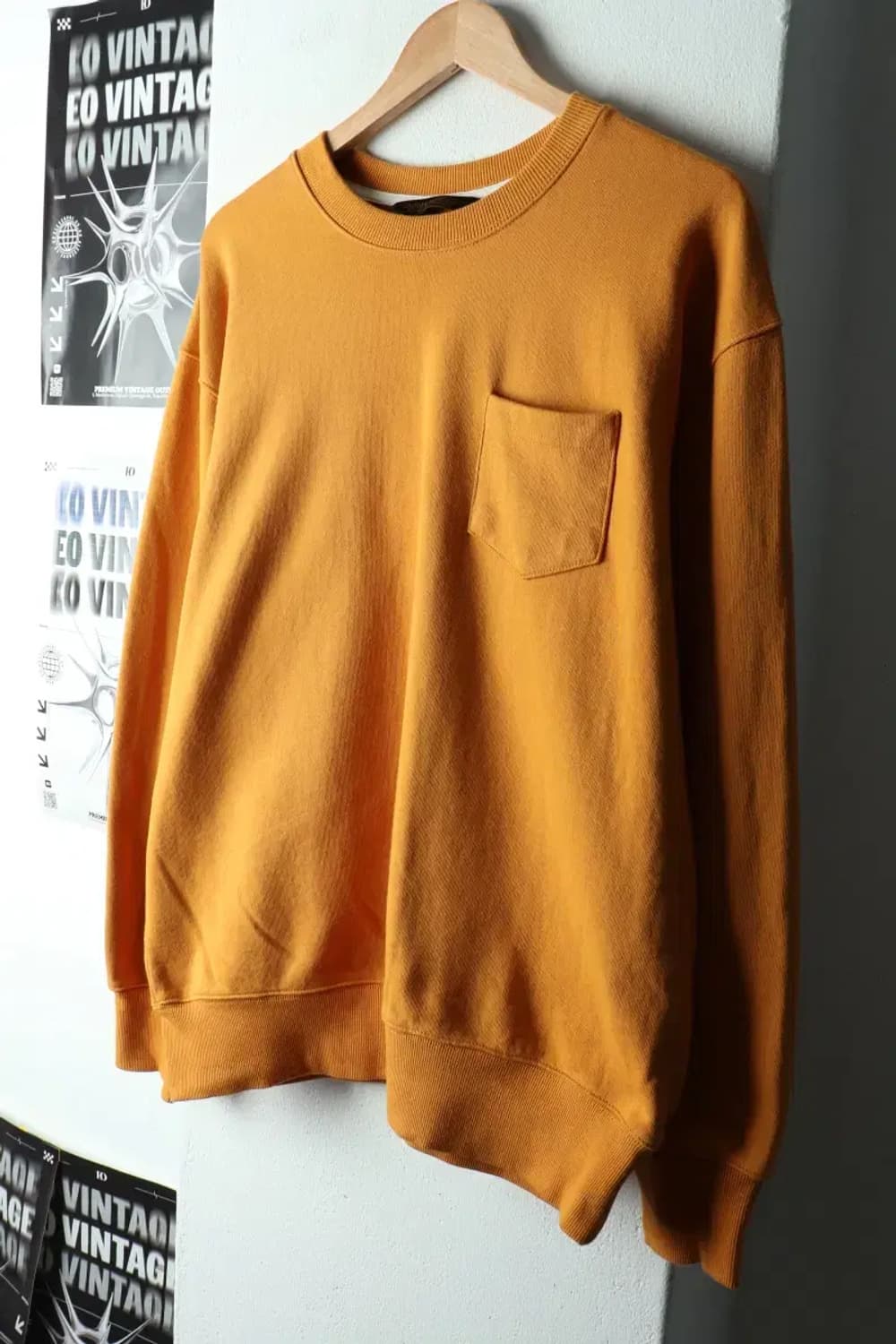 (XL-2XL) 유니폼브릿지 맨투맨 티셔츠 빅사이즈 머스타드-16322 상품이미지1