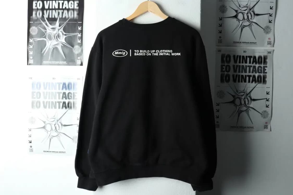 (M) 엠엠엘지 맨투맨 티셔츠 블랙 기모 올드스쿨-16324 상품이미지6