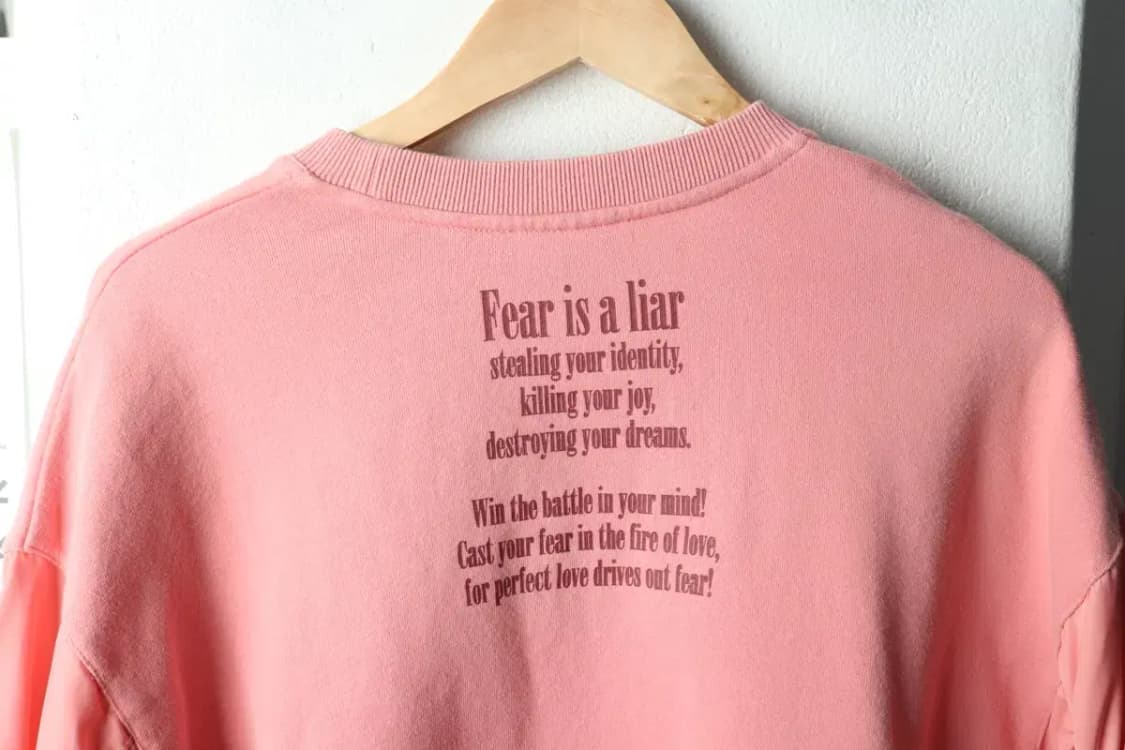 W(S-M) 브랜드빈티지 맨투맨 티셔츠 박시 핑크 배색소재-16325 상품이미지7