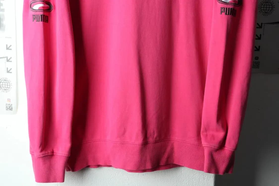 (M-L) 퓨마 맨투맨 티셔츠 핑크 올드스쿨 스트릿 보드-16326 상품이미지4
