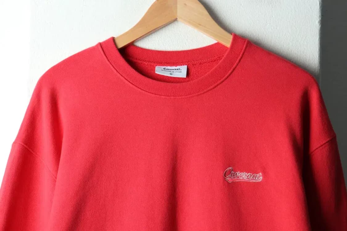 (XL-2XL) 커버낫 맨투맨 티셔츠 루즈핏 레드 올드스쿨-16329 상품이미지3