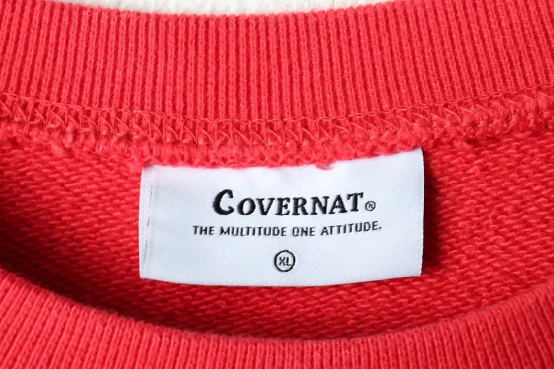 (XL-2XL) 커버낫 맨투맨 티셔츠 루즈핏 레드 올드스쿨-16329 상품이미지6