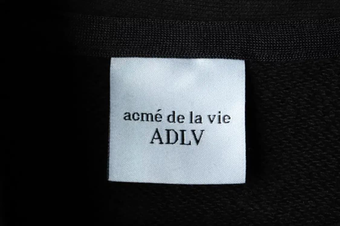 W(L) 아크메드라비 맨투맨 티셔츠 반집업 크롭 블랙-1632A 상품이미지7