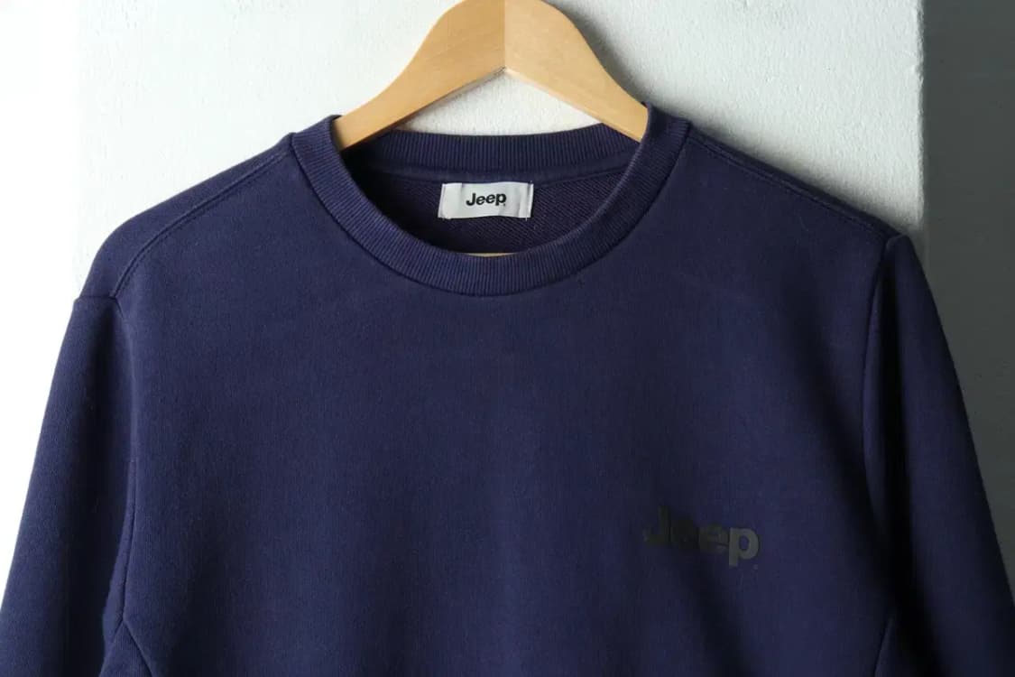 (L) 지프 맨투맨 티셔츠 사용감 포켓 블루-1632C 상품이미지3