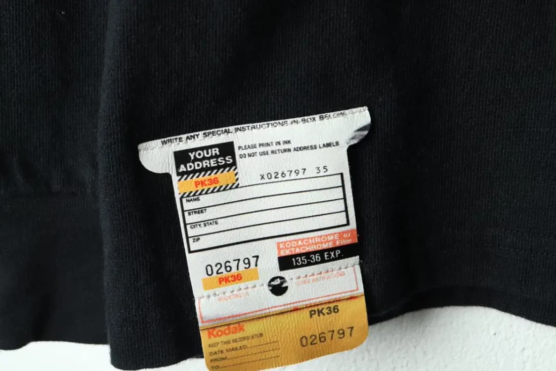 (M-XL) 코닥 긴팔티셔츠 블랙 올드스쿨-1632F 상품이미지6