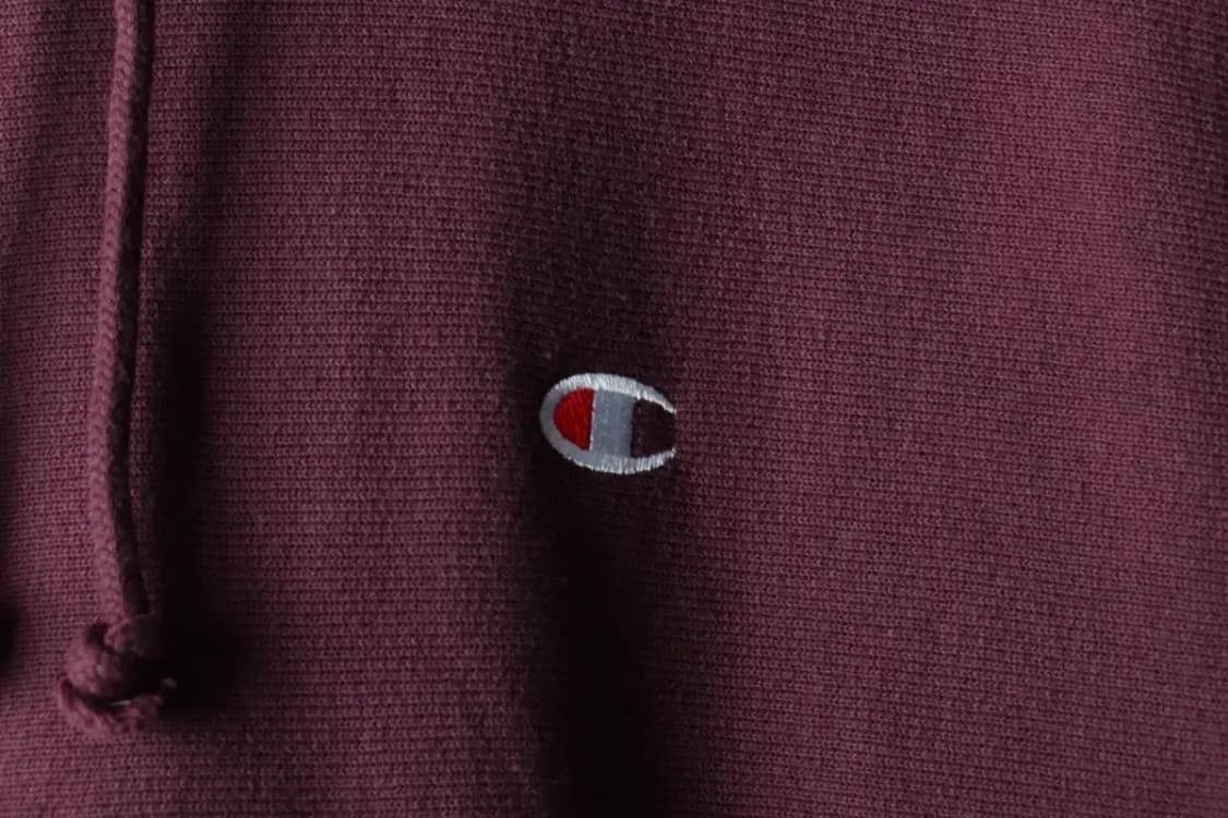 (M-L) 챔피온 후드티셔츠 리버스위브 퍼플 기모 올드스쿨-16331 상품이미지5