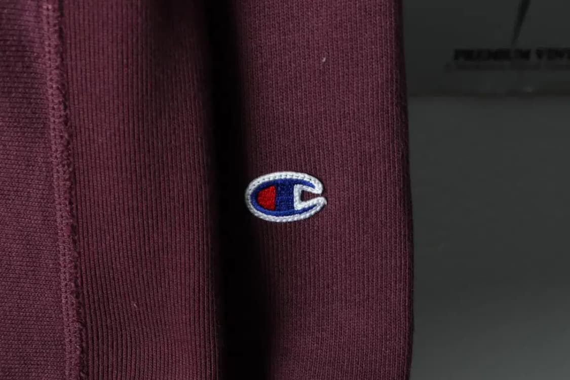 (M-L) 챔피온 후드티셔츠 리버스위브 퍼플 기모 올드스쿨-16331 상품이미지6