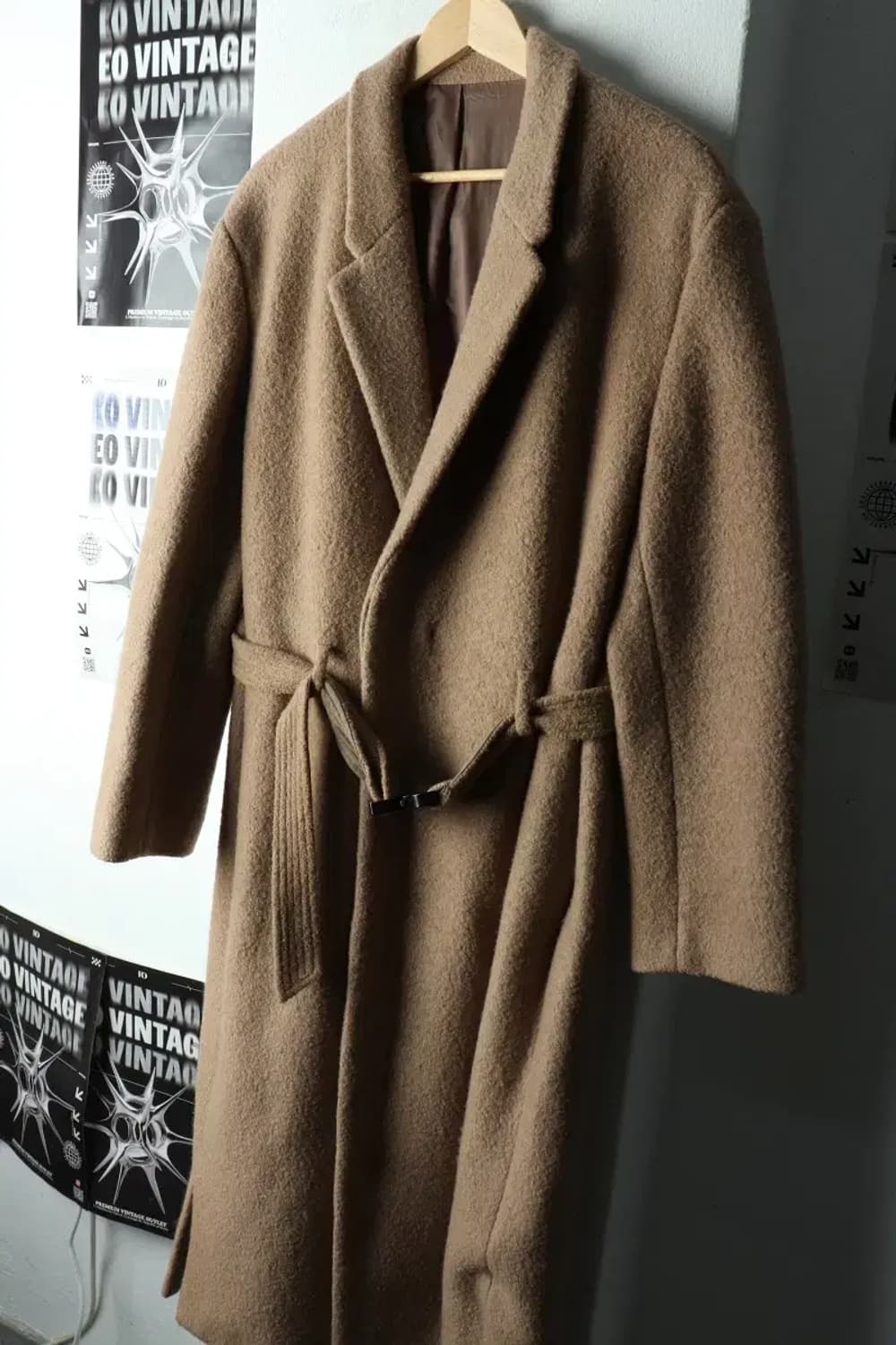 (XL) 커스텀멜로우 코트자켓 실렌시온 부클 벨트 베이지-16339 상품이미지1