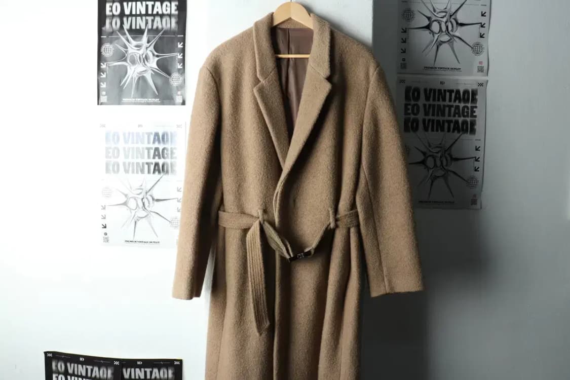 (XL) 커스텀멜로우 코트자켓 실렌시온 부클 벨트 베이지-16339 상품이미지2