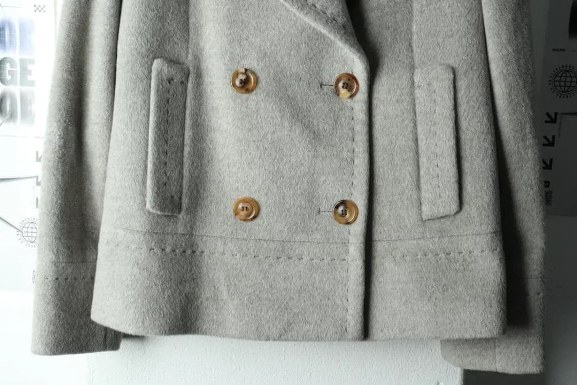 W(M) 데코 코트자켓 숏 밍크 그레이-1633A 상품이미지4