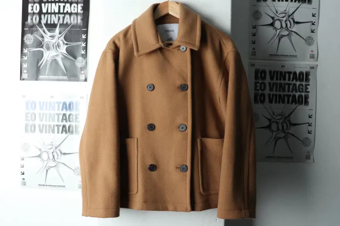 W(M-L) 랩 코트자켓 숏 더블 울 카멜-1633B 상품이미지2