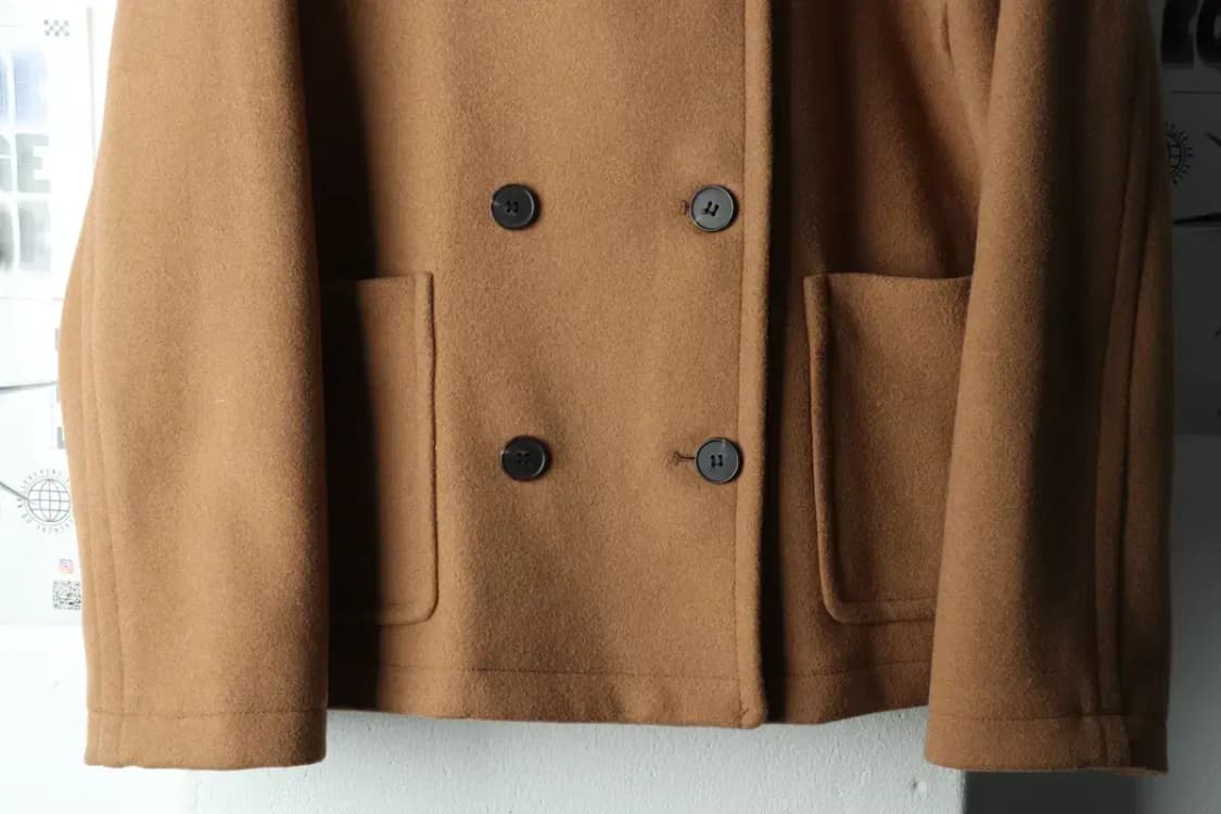 W(M-L) 랩 코트자켓 숏 더블 울 카멜-1633B 상품이미지4