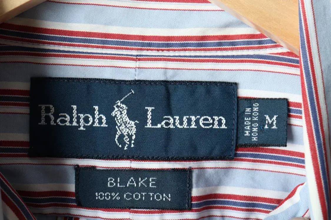 (M-L) 폴로 랄프로렌 셔츠 남방 스트라이프 블루 포니-1633D 상품이미지6