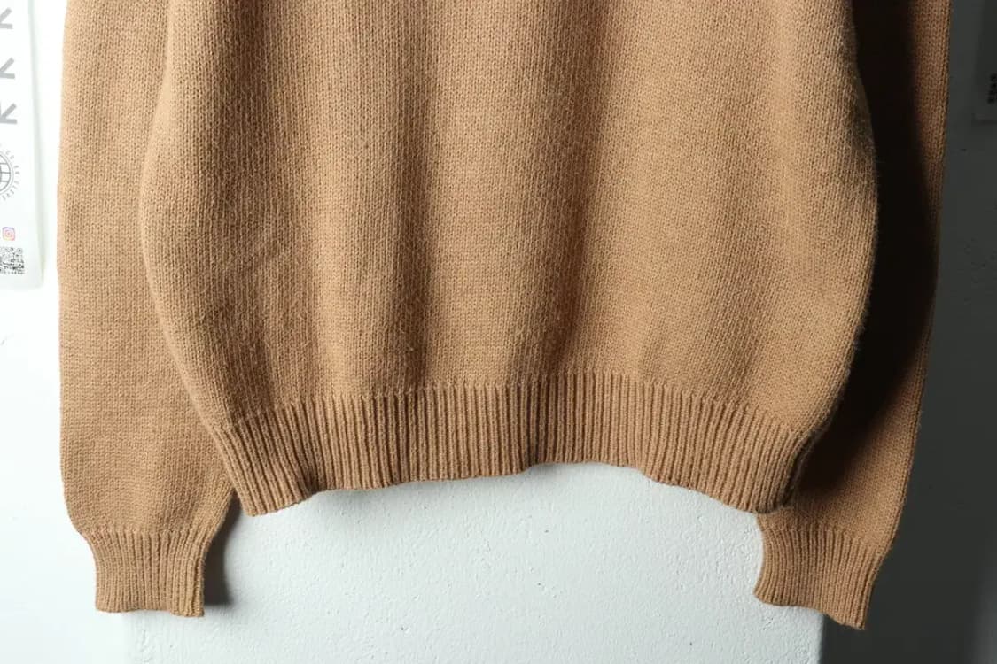 (M-L) 폴로 랄프로렌 니트 사용감 반집업 브라운 포니-1633E 상품이미지4