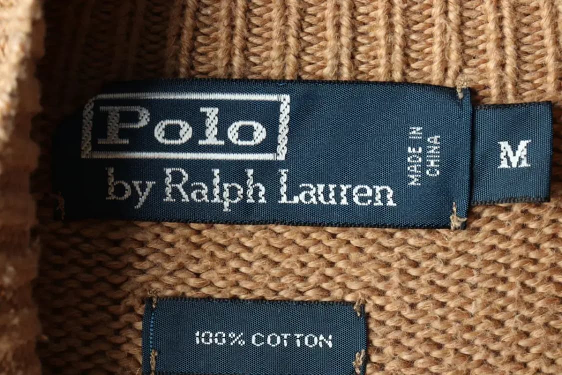 (M-L) 폴로 랄프로렌 니트 사용감 반집업 브라운 포니-1633E 상품이미지6