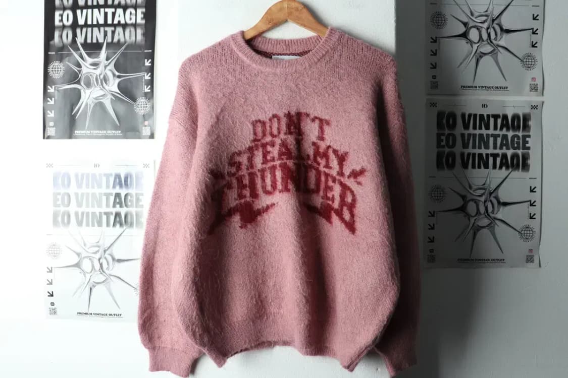 W(M) 슈퍼서브 니트 모헤어 핑크 키치-1633F 상품이미지2