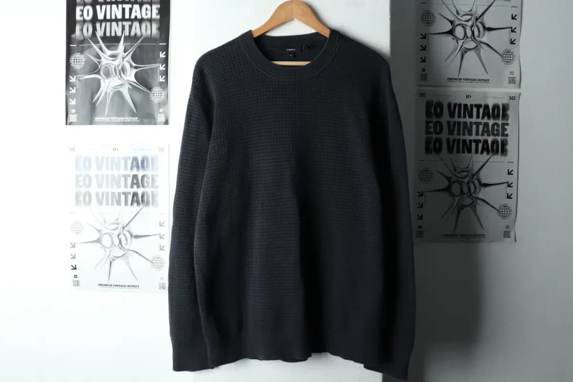 (XL-2XL) 띠어리 니트 사용감 빅사이즈 네이비-16340 상품이미지2