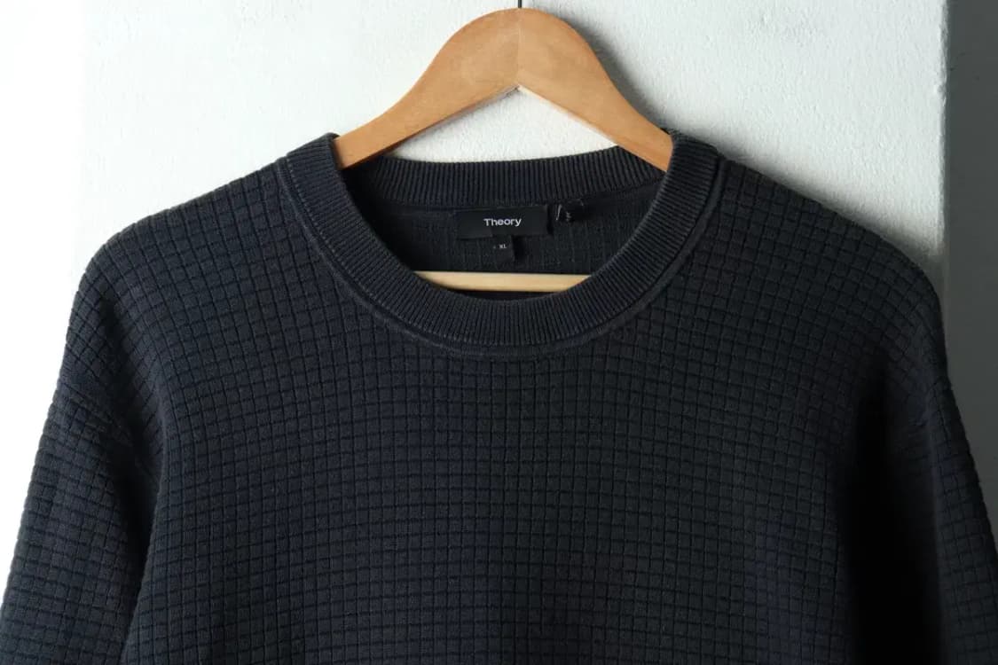 (XL-2XL) 띠어리 니트 사용감 빅사이즈 네이비-16340 상품이미지3