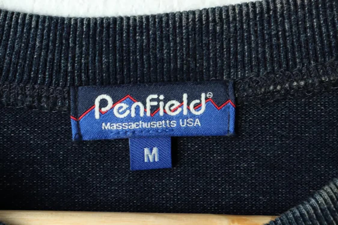 (M-L) 펜필드 긴팔티셔츠 USA 헨리넥 피그먼트 네이비-16343 상품이미지6