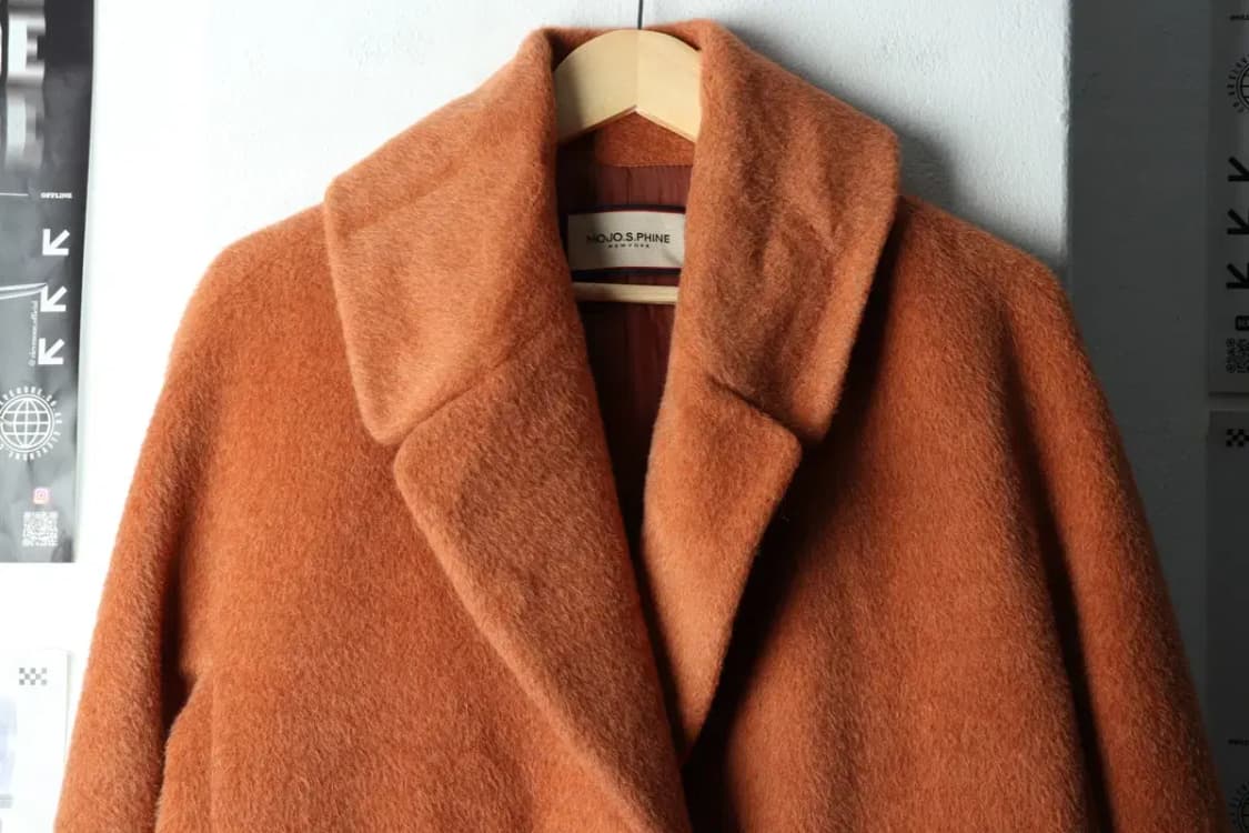 W(M-L) 모죠에스핀 코트자켓 싱글 알파카 오렌지-16347 상품이미지3