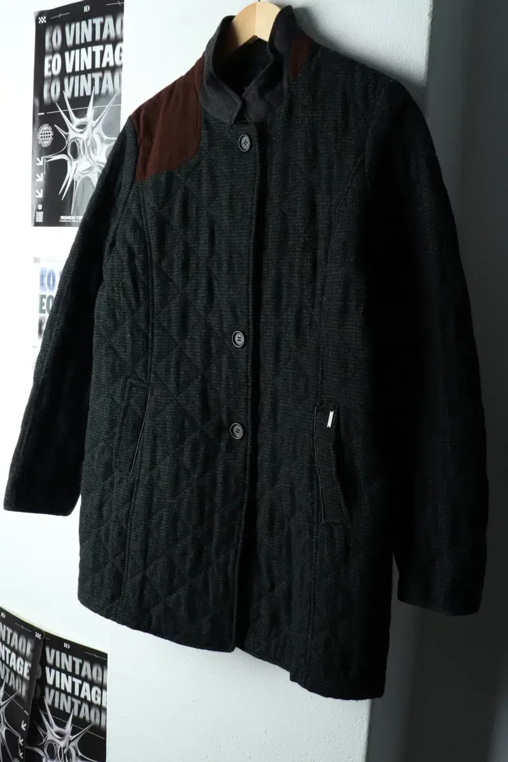 W(M) 헤지스 코트자켓 그린 울 누빔-16348 상품이미지1