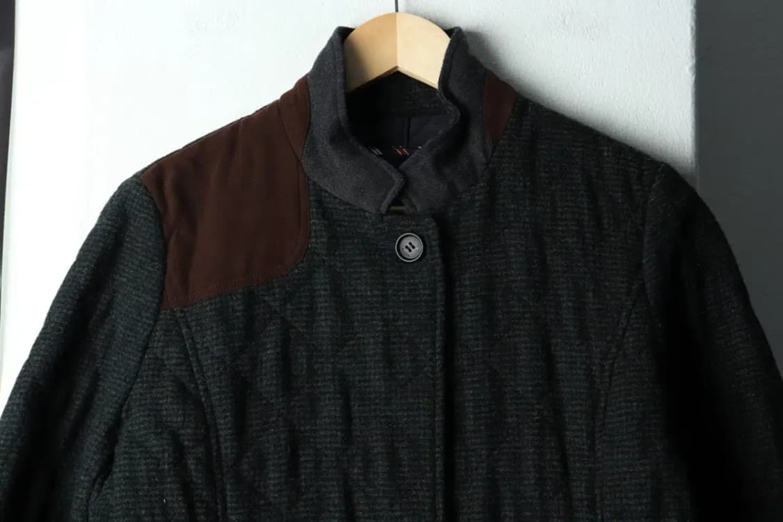 W(M) 헤지스 코트자켓 그린 울 누빔-16348 상품이미지3