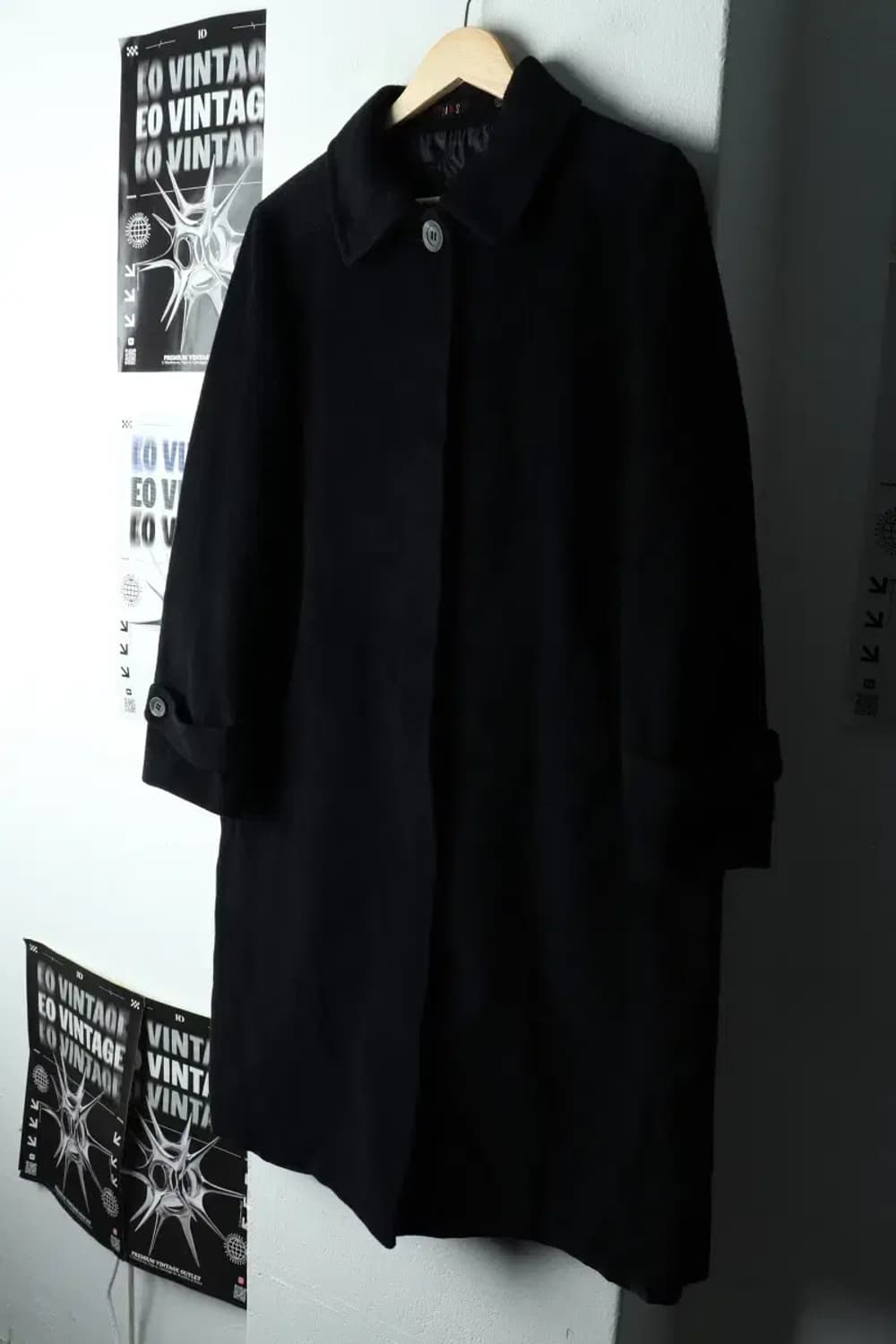 W(M) 닥스 코트자켓 발마칸 블랙 울-1634A 상품이미지1