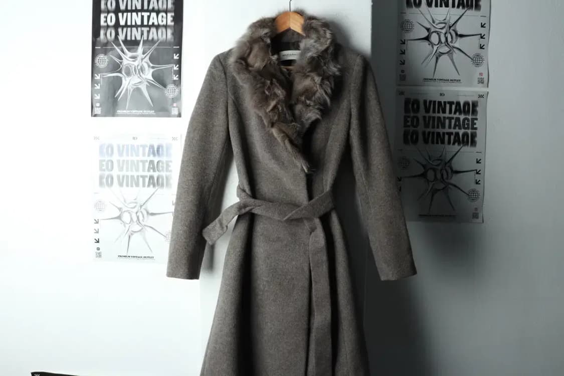 W(S-M) 모죠에스핀 코트자켓 캐시미어 그레이 고급 우아-1634E 상품이미지2