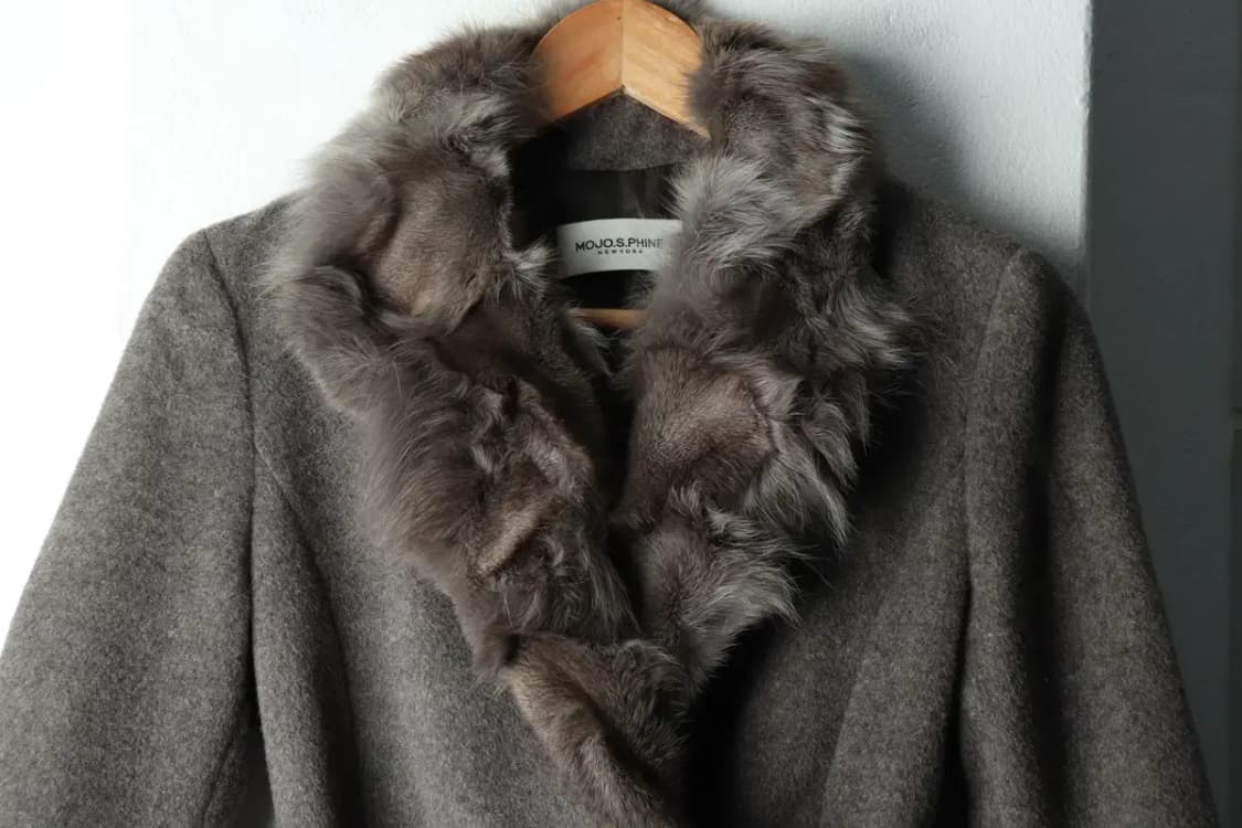 W(S-M) 모죠에스핀 코트자켓 캐시미어 그레이 고급 우아-1634E 상품이미지3