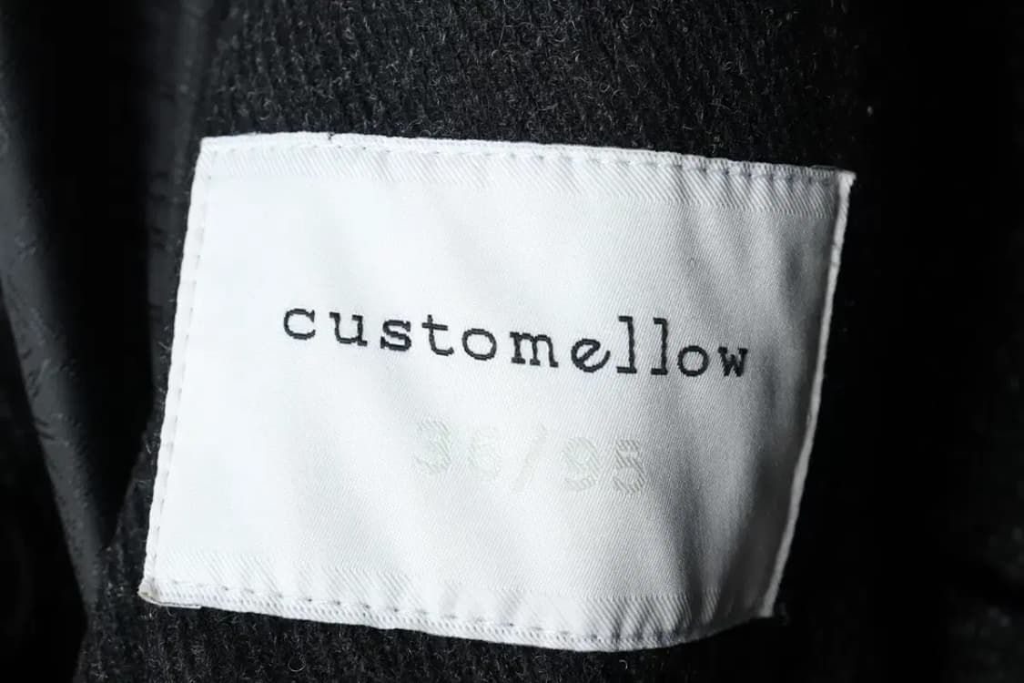 (M-L) 커스텀멜로우 코트자켓 싱글 블랙 울-16351 상품이미지5