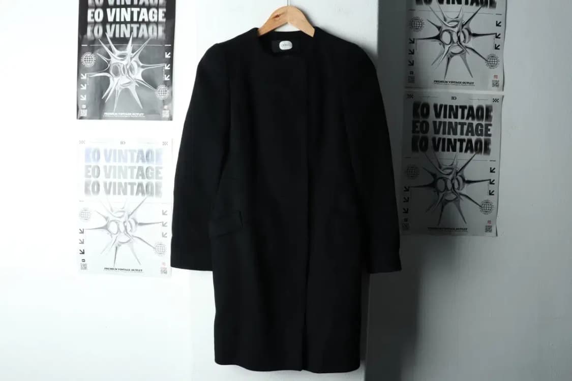 W(S-M) 듀엘 코트자켓 블랙 울 유니크-16353 상품이미지2
