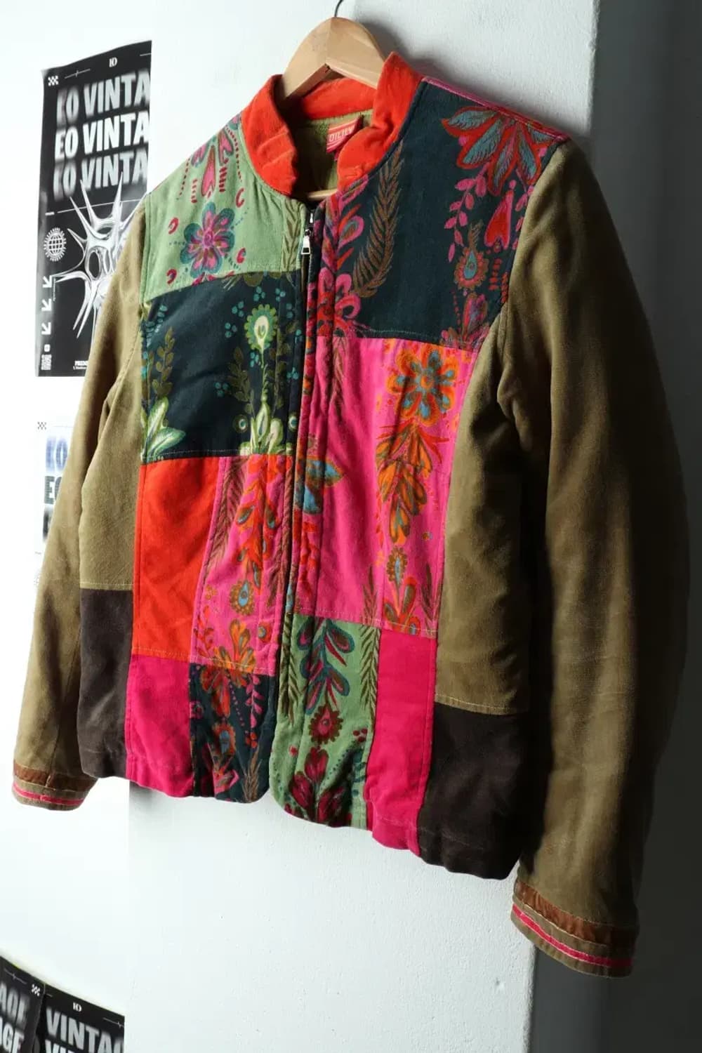 W(M) 오일릴리 집업 바람막이 점퍼자켓 90년대 희귀 벨벳-16357 상품이미지1