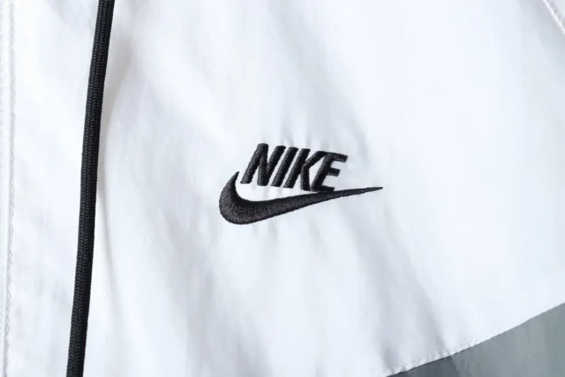 (L-XL) 나이키 집업 바람막이 점퍼자켓 윈드러너 화이트-1635B 상품이미지5