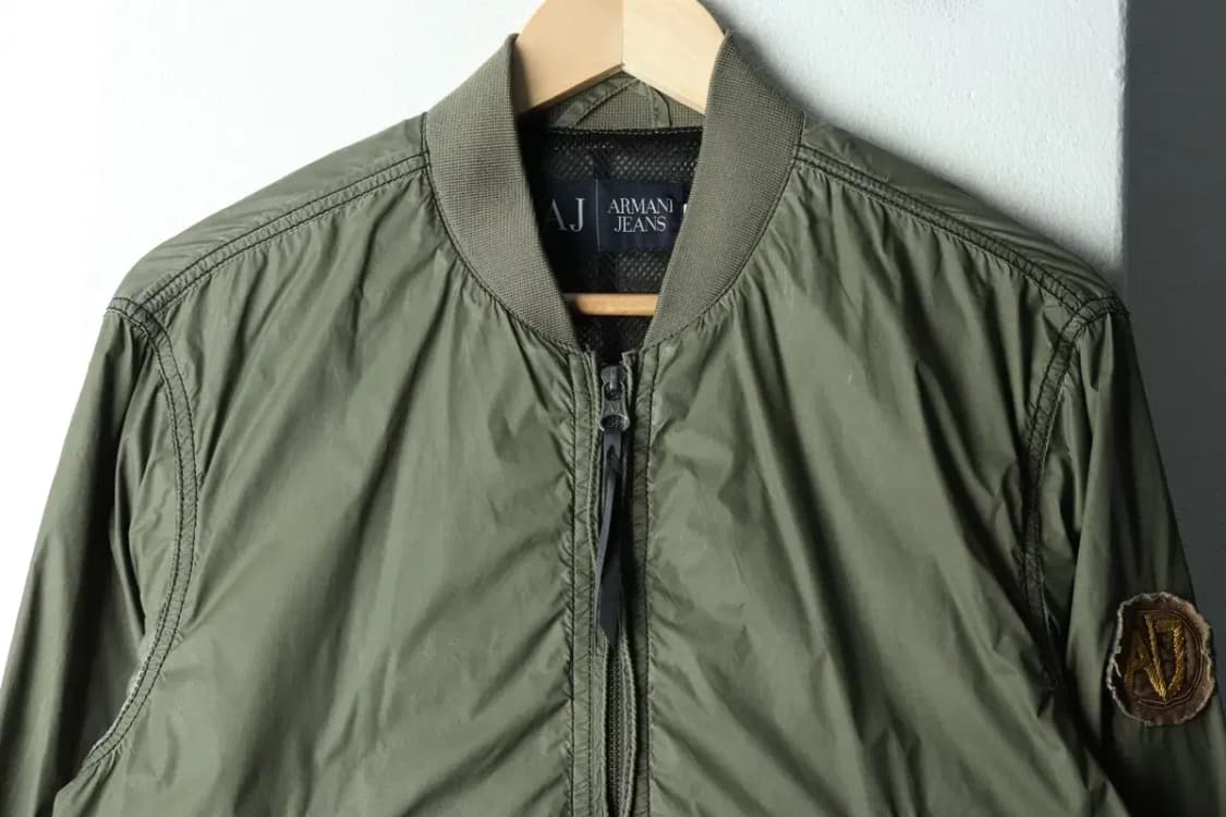 (M-L) 아르마니 집업 바람막이 점퍼자켓 90년대 항공-1635E 상품이미지3