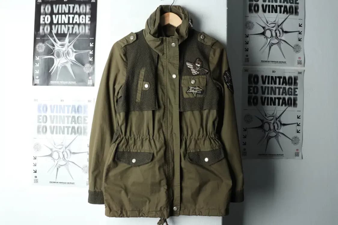 W(S-M) 에고이스트 집업 바람막이 점퍼자켓 야상 카키-1635F 상품이미지2