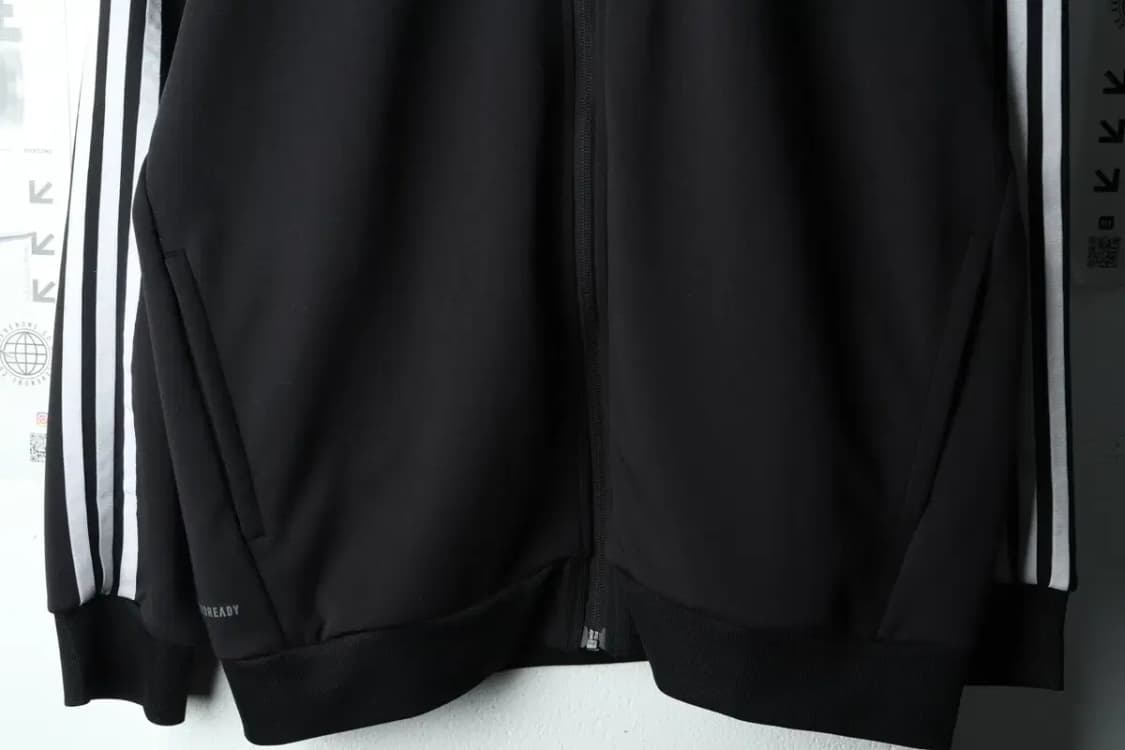 (XL-2XL) 아디다스 집업져지 트랙탑 빅사이즈 블랙 삼선-16360 상품이미지4