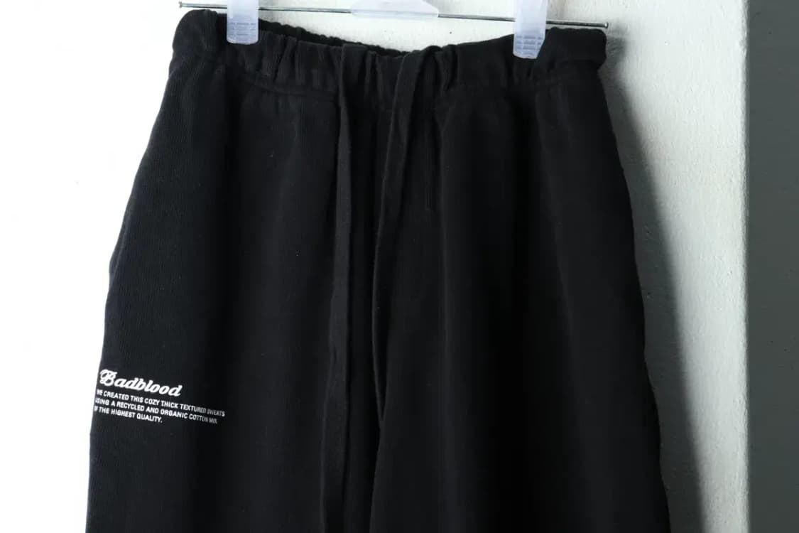 W(XS-S) 배드블러드 트레이닝복 바지 Y2K 와이드핏 블랙-225D 상품이미지3