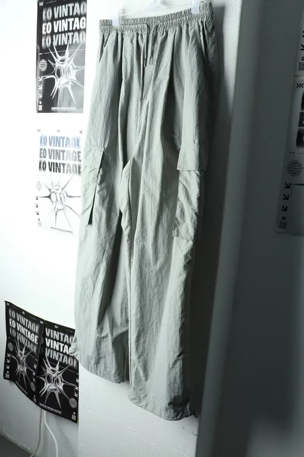 (XL) 낫포너드 트레이닝복 바지 카고 우븐 그레이-225F 상품이미지1