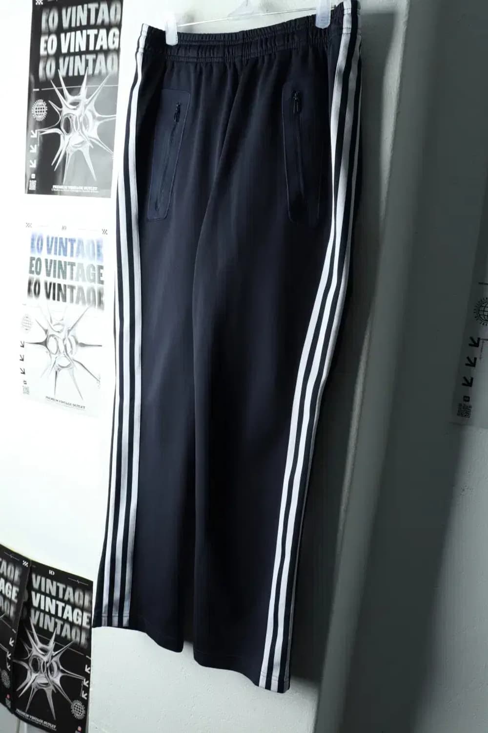 (L) 아디다스 트레이닝복 바지 그레이 삼선 올드스쿨-2260 상품이미지1