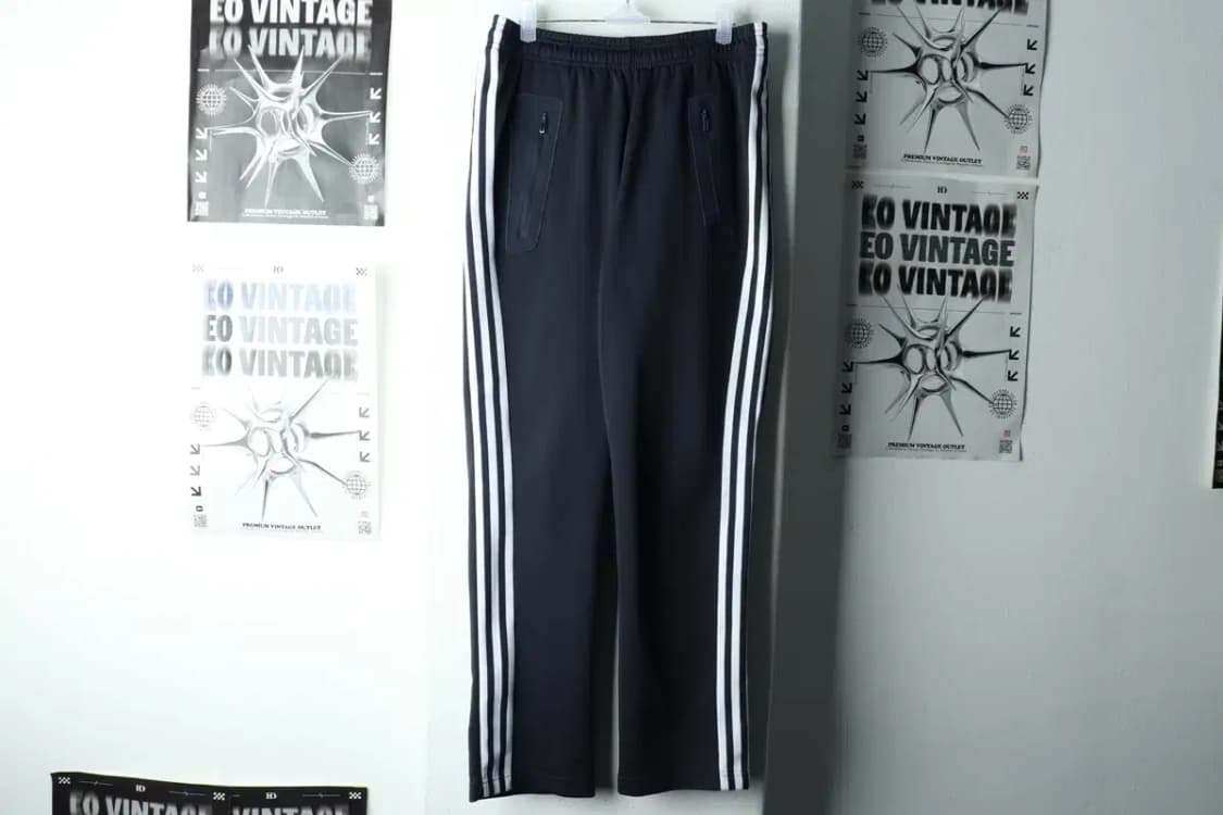 (L) 아디다스 트레이닝복 바지 그레이 삼선 올드스쿨-2260 상품이미지2