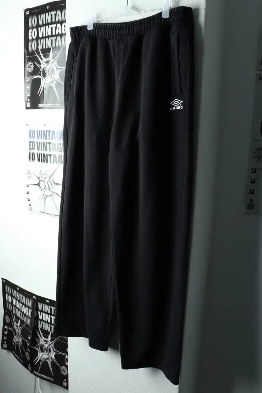 (XL) 엄브로 트레이닝복 바지 사용감 와이드 블랙-2265 상품이미지1