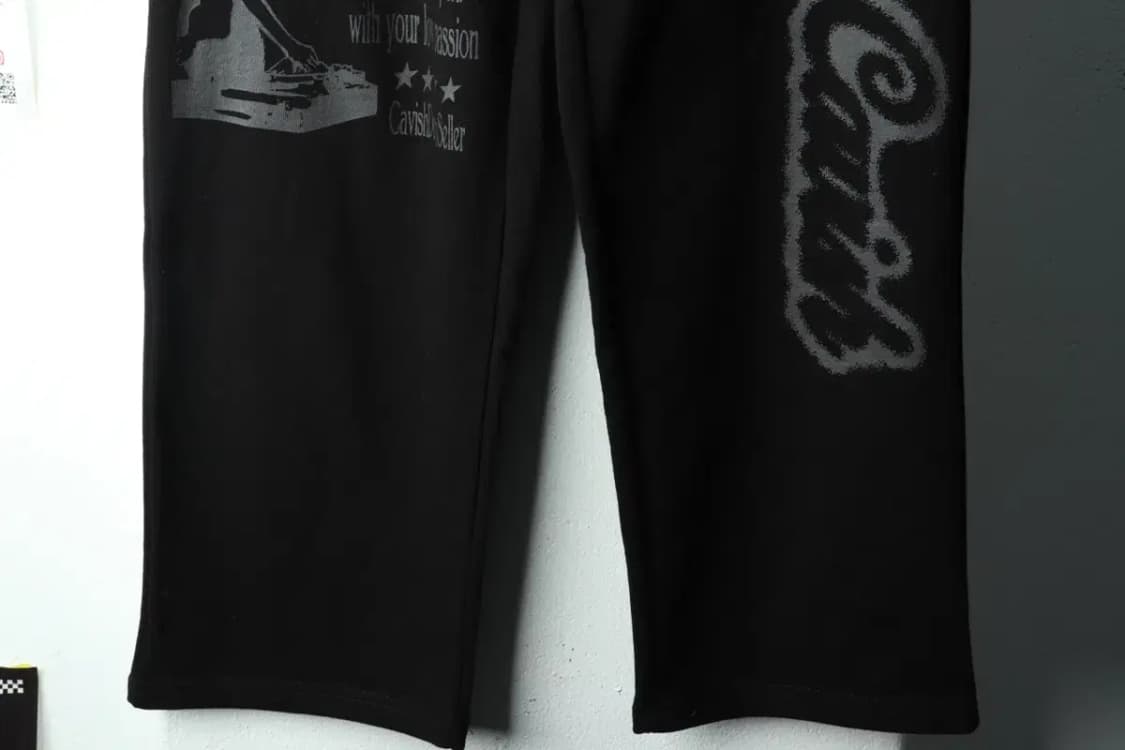 (S-M) 키비시 트레이닝복 바지 블랙 밴딩 올드스쿨 희귀-2266 상품이미지4