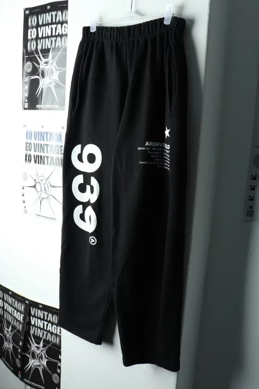 (M-L) 아카이브 볼드 트레이닝복 바지 939 로고 스웻-2267 상품이미지1