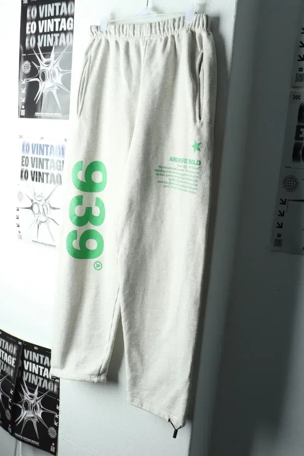 (M-L) 아카이브 볼드 트레이닝복 바지 939 로고 스웻-226A 상품이미지1