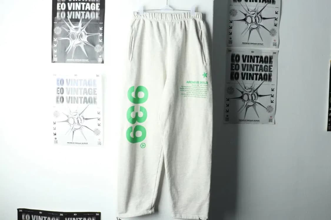 (M-L) 아카이브 볼드 트레이닝복 바지 939 로고 스웻-226A 상품이미지3