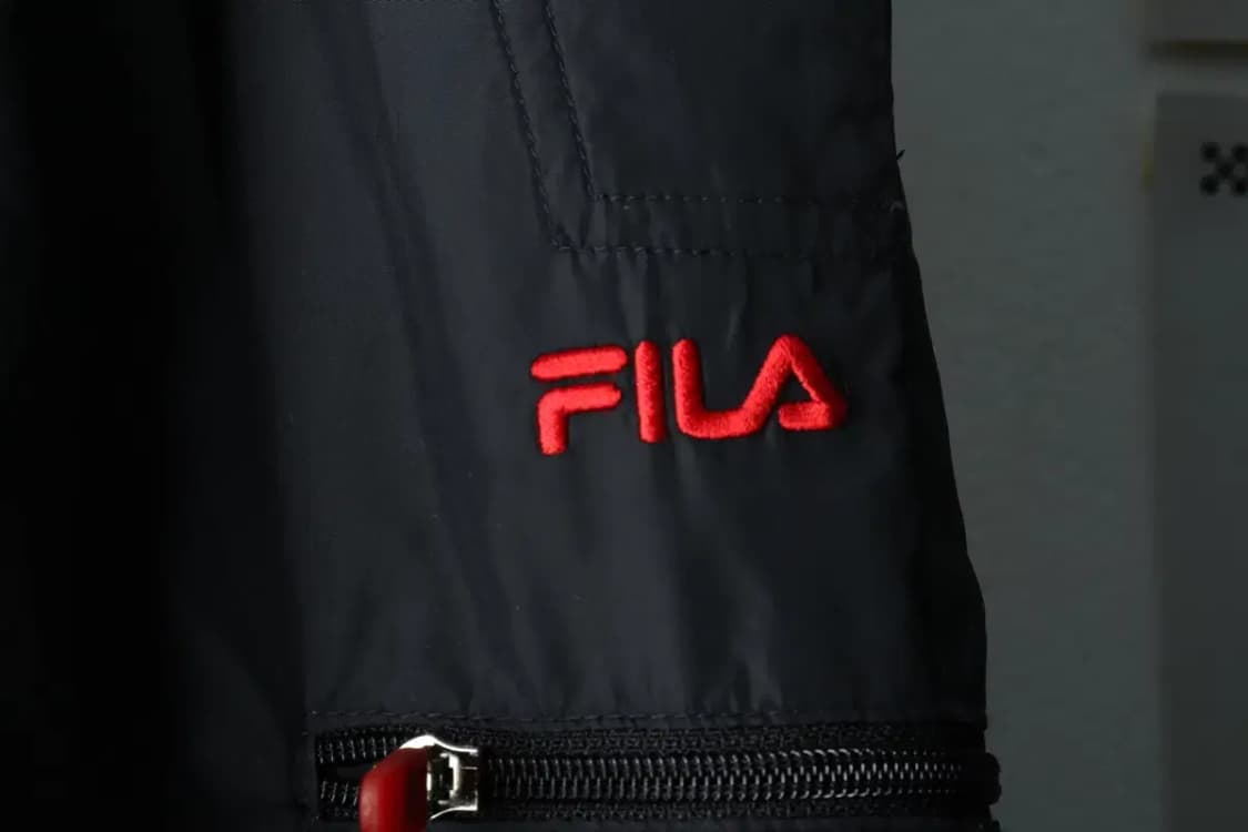 (M-L) 휠라 트레이닝복 바지 00년대 우븐 블랙 올드스쿨-226B 상품이미지5