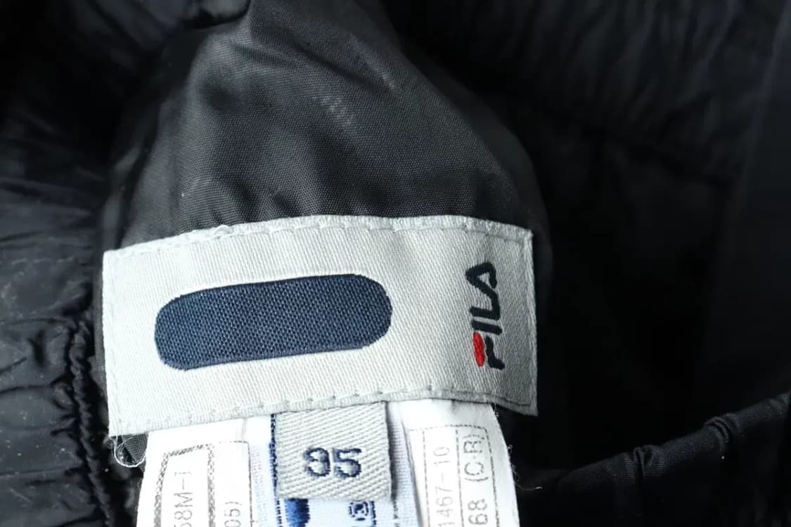 (M-L) 휠라 트레이닝복 바지 00년대 우븐 블랙 올드스쿨-226B 상품이미지7